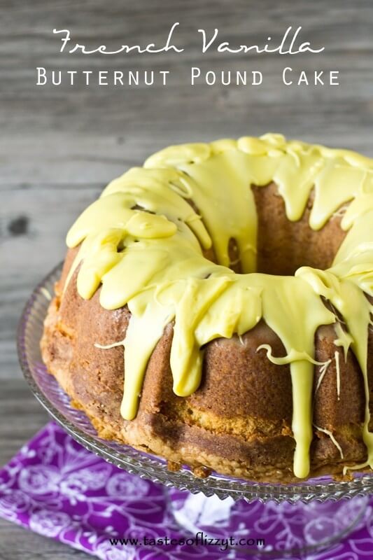 Here's a unique twist on a classic pound cake....French Vanilla Butternut Pound Cake.  It starts in a cold oven, which give this flavorful cake it's dense texture, high rise and crispy top that a pound cake should have.