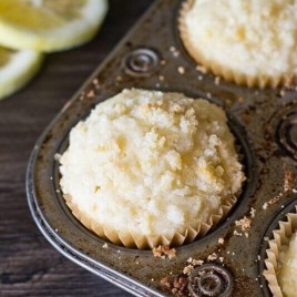 These Lemon Crumb Muffins are simple to make. They're moist, full of lemon flavor and have an amazing crumb topping!