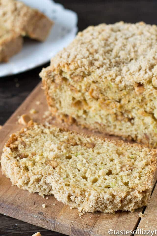 Peanut Butter Zucchini Bread with Brown Sugar Streusel
