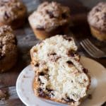 You'll love the familiar flavor of these Bakery-Style Snickerdoodle Muffins. Homemade cinnamon chips leave little bursts of cinnamon inside moist mega-muffins.