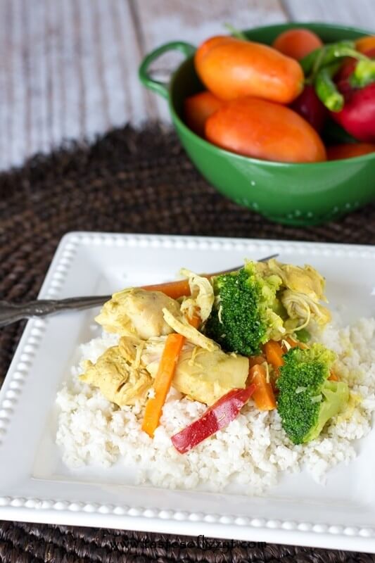 Slow-Cooker Coconut Ginger Chicken & Vegetables