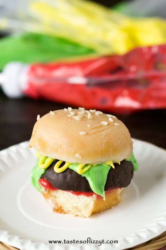 Looking for a cute breakfast idea? Make these mini Donut burgers out of glazed and chocolate covered donut holes.