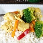 paleo coconut ginger chicken title image