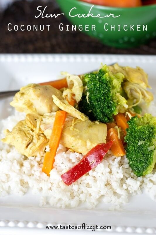 If you love comforting, creamy chicken dishes, you'll love this Paleo Coconut Ginger Chicken. It's made in your slow cooker and is grain free, dairy free and sugar free.