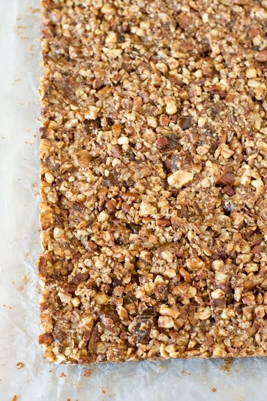 Packed with nuts, dates and a hint of cinnamon, these Paleo Nut Energy Bars are great for an afternoon snack.