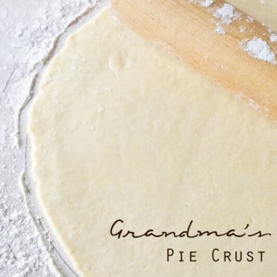 Learn how to make a pie crust the way Grandma did. Grandma's Pie Crust is buttery, flaky, and takes just a few minutes to make. It's our family favorite!