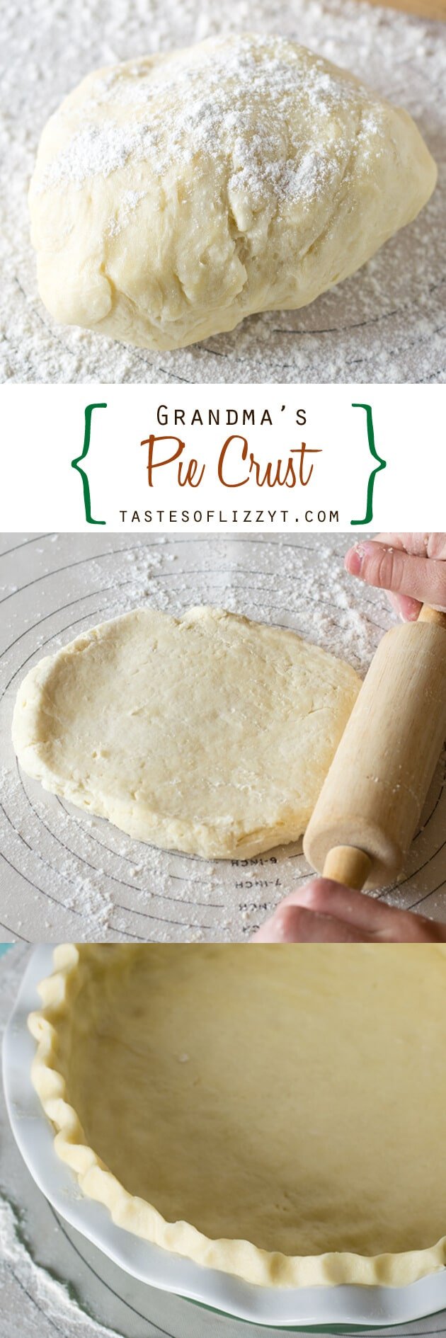 Grandma's Pie Crust {Hints for the Best, No-Fail Pie Dough Recipe}