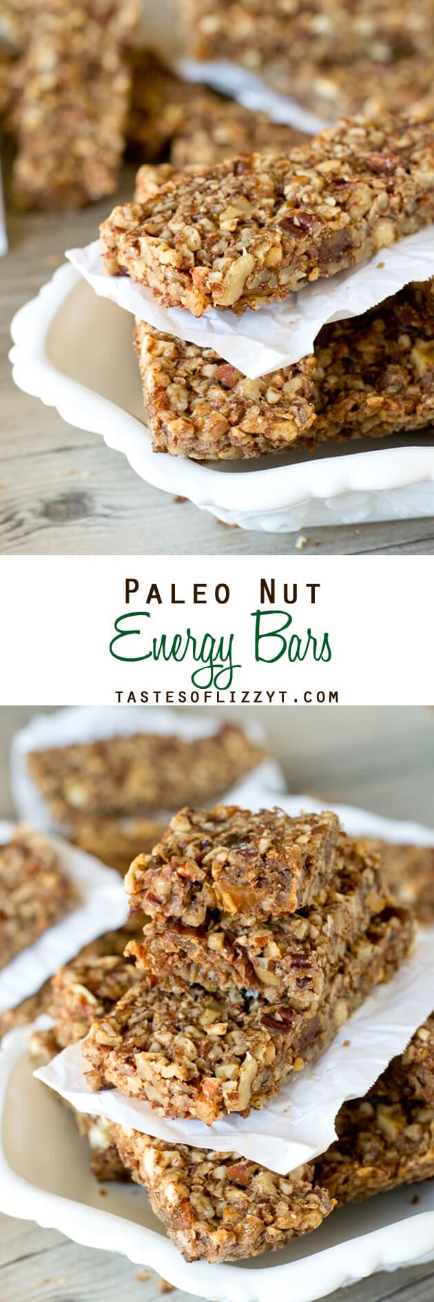 Paleo Nut Energy Bars {Healthy Snack Bar Recipe with Dates}