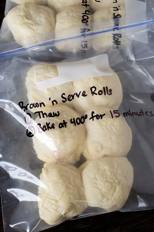 Homemade Brown 'n Serve Rolls {Make now...bake later!}