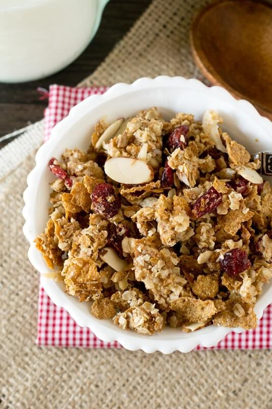 This Brown Sugar Oatmeal Granola is one of our favorite breakfasts. Serve in a bowl with milk or just eat it by the handful for an on-the-go breakfast.