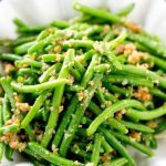 italian green beans in a bowl