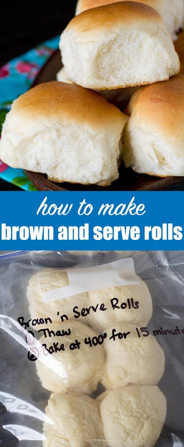 Homemade Brown 'n Serve Rolls {Make now...bake later!}