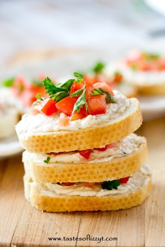 Italian Tomato Sandwiches recipe - Tastes of Lizzy T