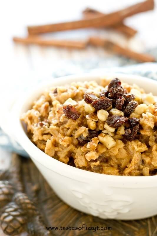 Thick, hearty, cooked rolled oats, raisins and nuts fill this lightly sweetened lumberjack oatmeal. This hot cereal is true comfort food, warming you up on cold winter mornings.