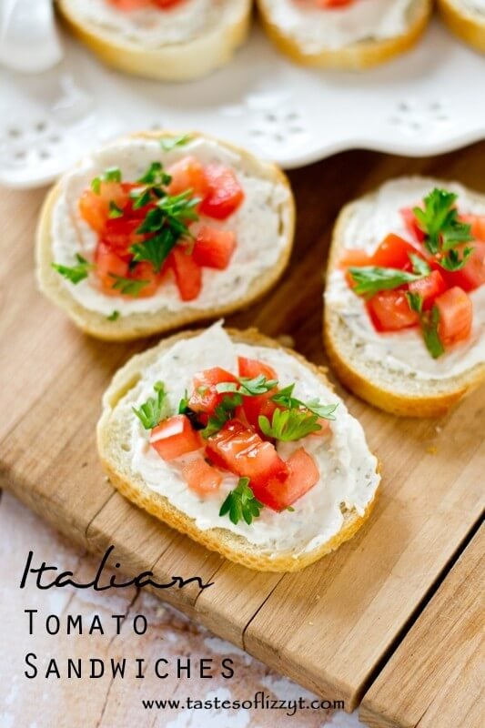 Italian Tomato Sandwiches