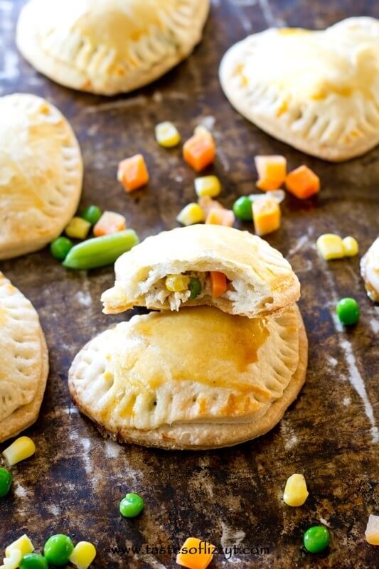 Sweetheart Chicken Hand Pies - Tastes of Lizzy T