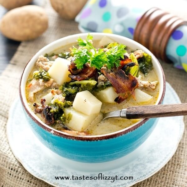 Paleo Zuppa Toscana made in the Slow Cooker {Whole30 Soup Recipe}