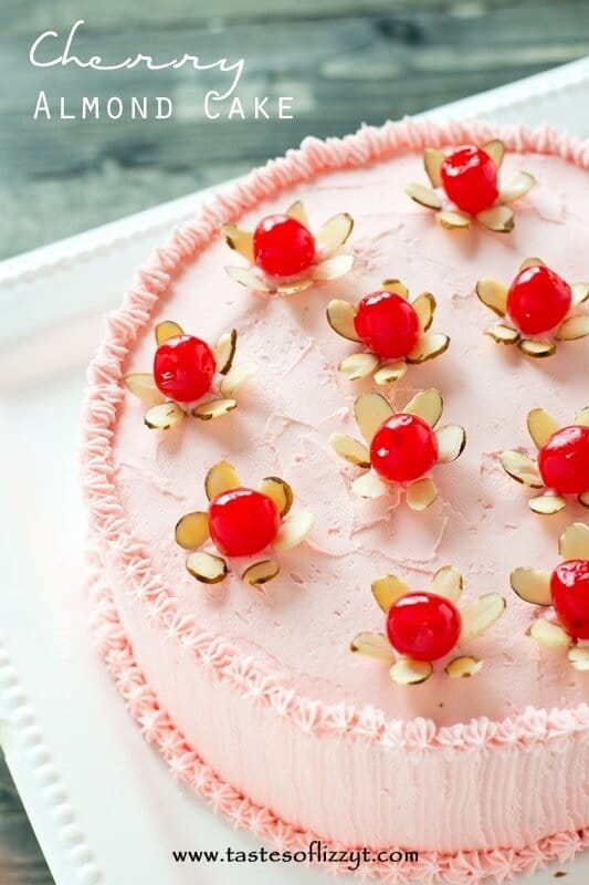 Cherry Almond Cake - Tastes of Lizzy T