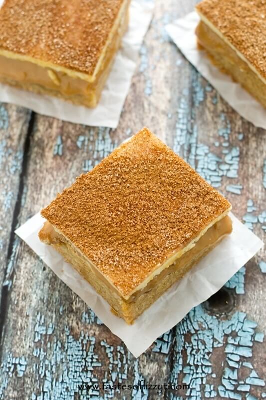 Snickerdoodle Caramel Bars - Tastes of Lizzy T