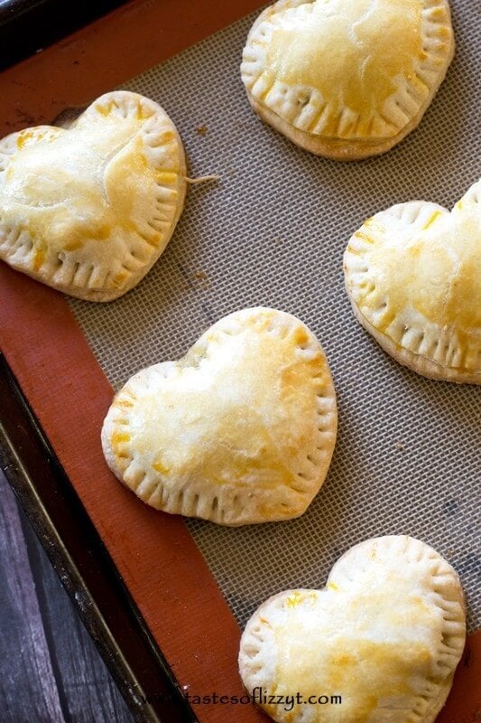 Sweetheart Chicken Hand Pies - Tastes of Lizzy T