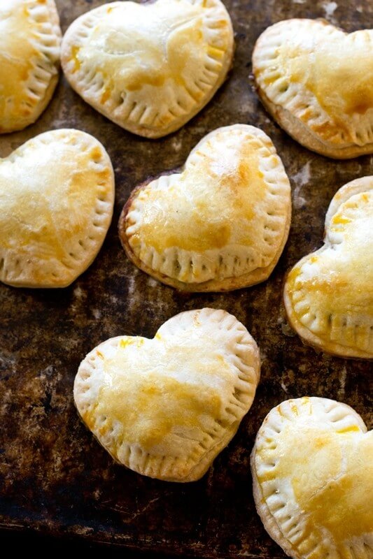 Sweetheart Chicken Hand Pies - Tastes of Lizzy T