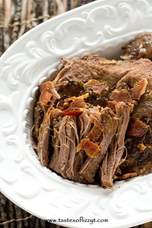 Garlic Bacon Pot Roast - Tastes of Lizzy T