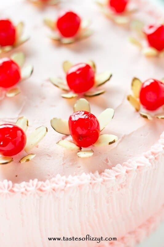 Cherry Almond Cake - Tastes of Lizzy T