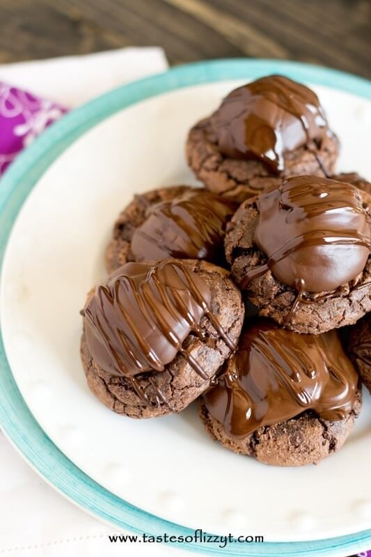 Nutellla Brownie Cookies - Tastes of Lizzy T