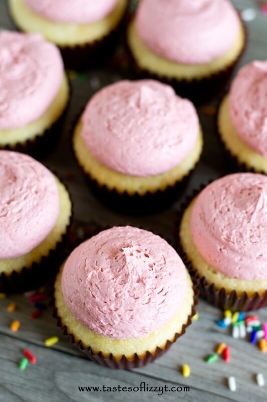 White Cream Cupcakes Recipe - Tastes of Lizzy T