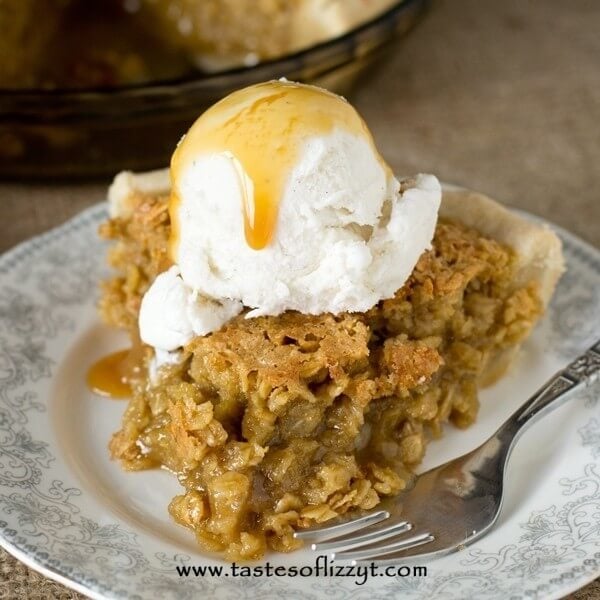 Comforting Amish Oatmeal Pie that tastes remarkably like pecan pie. Brown sugar gives a deep, rich flavor to this sweet, simple pie that is a favorite Amish country recipe.