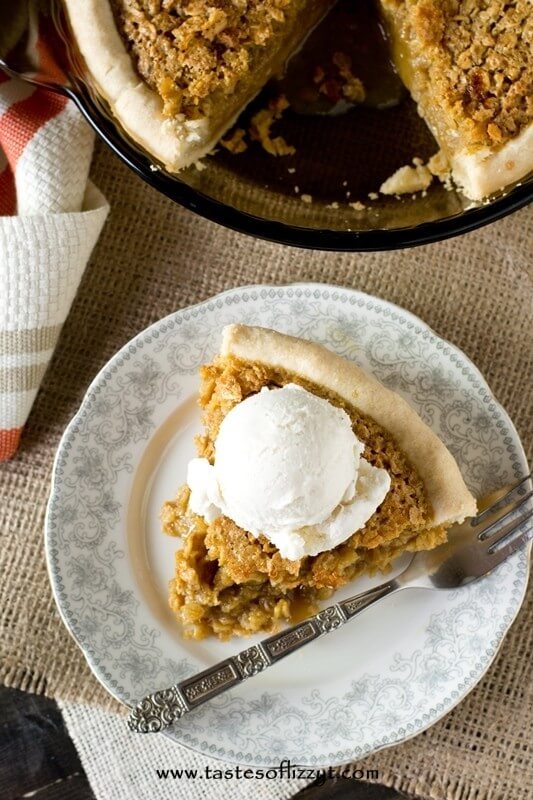 Amish Oatmeal Pie Recipe - Tastes of Lizzy T