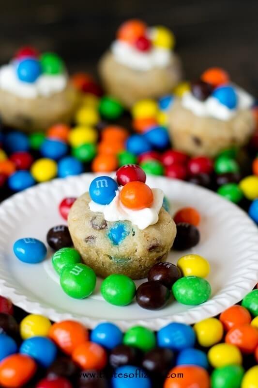 Crispy M&M Cookie Cups Recipe - Tastes of Lizzy T