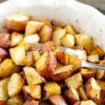 golden brown roasted potatoes