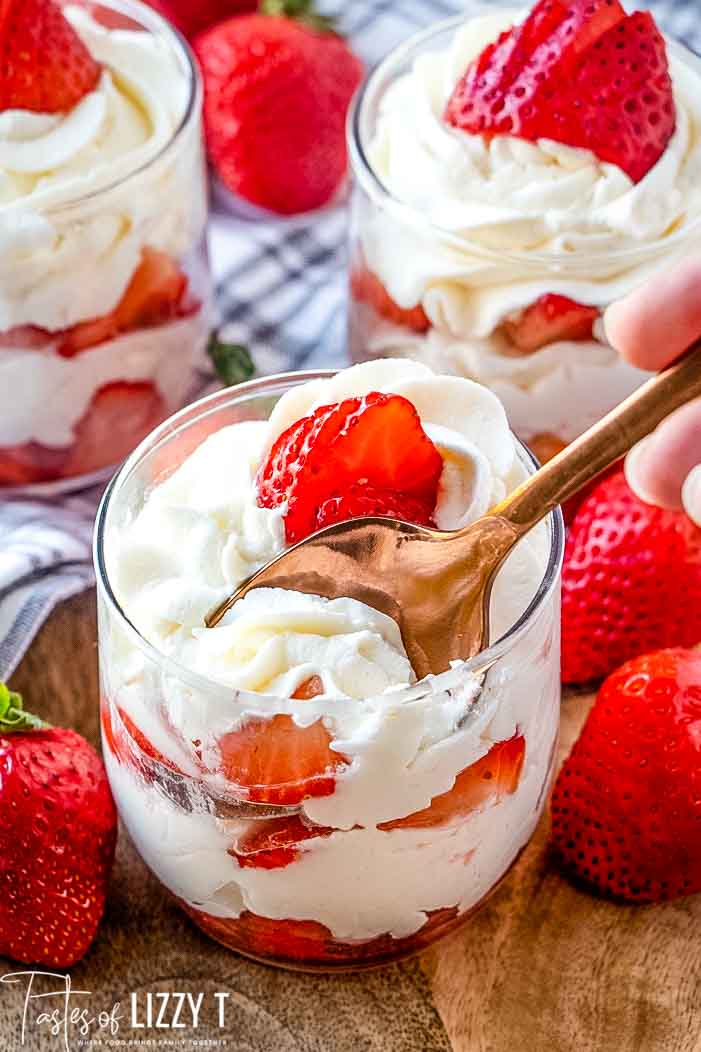 spoon in parfait cup