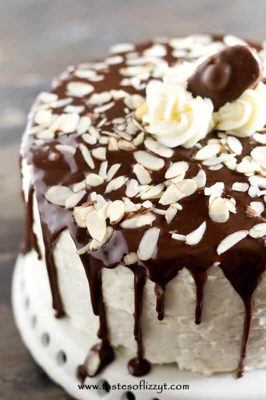 Almond Joy Layer Cake Recipe - Tastes of Lizzy T