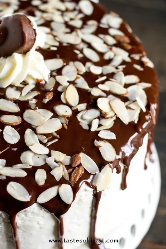 Almond Joy Layer Cake Recipe - Tastes of Lizzy T