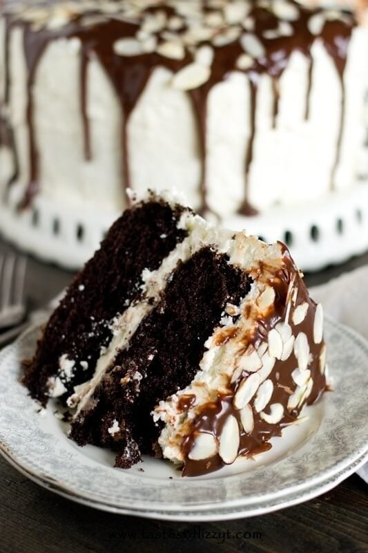 Almond Joy Layer Cake Recipe - Tastes of Lizzy T