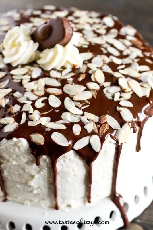 Almond Joy Layer Cake Recipe - Tastes of Lizzy T