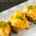 Buffalo Chicken Smashed Potatoes Recipe - Tastes of Lizzy T