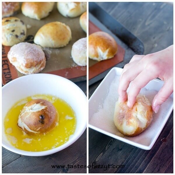 Nutella Stuffed Pretzel Doughnuts Recipe - Tastes of Lizzy T