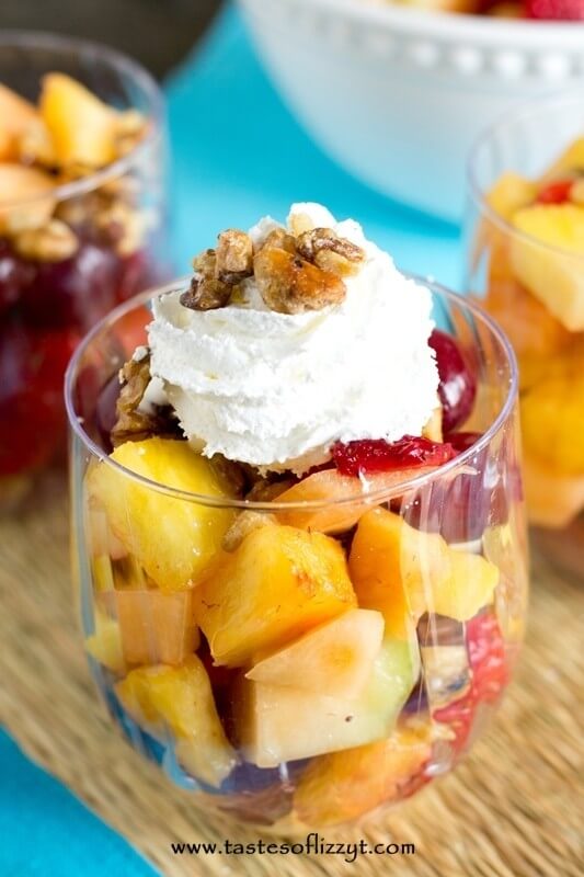 Sugared Walnut Fruit Salad Recipe - Tastes of Lizzy T