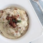 Bacon & Thyme Mashed Cauliflower Recipe - The Whole Smith's for Tastes of Lizzy T