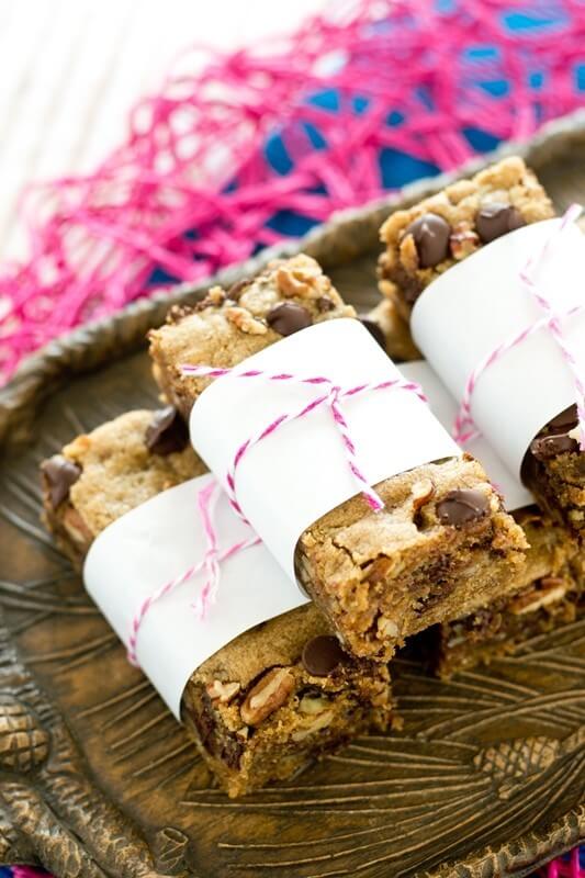 Chocolate Chip Butterscotch Cookie Bars {Easy Dessert Recipe with Rich