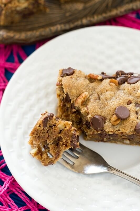 Chocolate Chip Butterscotch Cookie Bars {Easy Dessert Recipe with Rich Butterscotch Flavor}