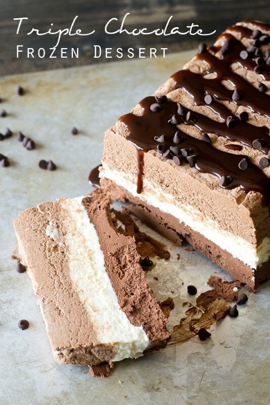 Triple Chocolate Frozen Dessert Recipe