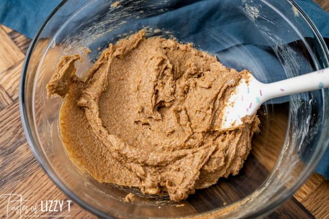 cookie batter in a bowl