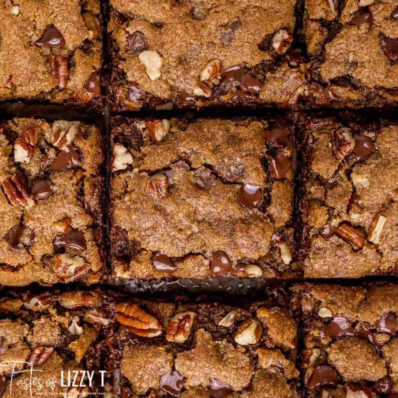 Chocolate Chip Butterscotch Cookie Bars Tastes of Lizzy T