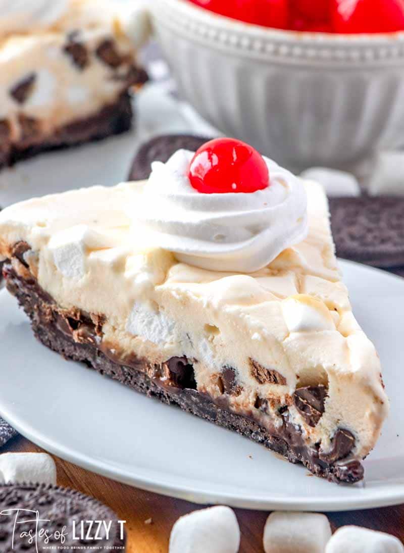 Ultimate Ice Cream Pie Recipe {Easy No Bake Dessert} - Tastes of Lizzy T