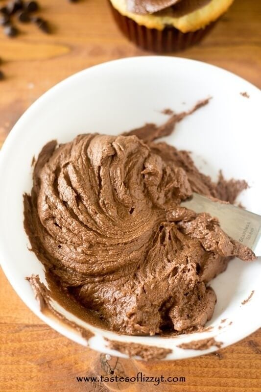 Dark Chocolate Buttercream Frosting Recipe - Tastes of Lizzy T 