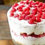 Elegant doesn't have to take a lot of time! This White Chocolate Raspberry Trifle has layers of cake, pudding and raspberry cream. Not only is it gorgeous, but it comes together quickly and serves a crowd.